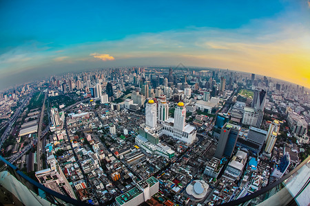 顶视图城市曼谷泰国图片