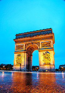 早上在巴黎的凯旋门凯旋门图片