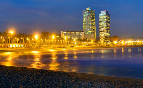 在西班牙巴塞罗那的海滩图片