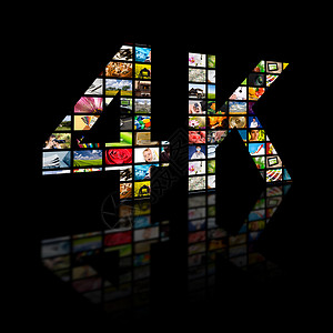 电视4k解析技术概念图片