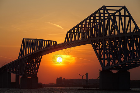 东京湾和东京门桥在美图片