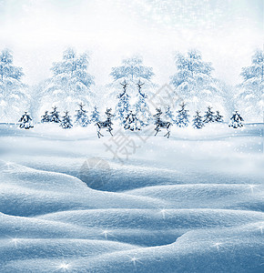 冬天降雪圣诞汽车图片