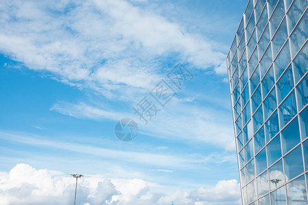 建筑玻璃背景建筑物的角在天空图片