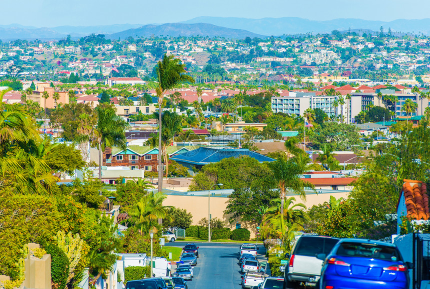 美国加利福尼亚州圣地亚哥市风景一直以来都是圣迭戈的绿图片