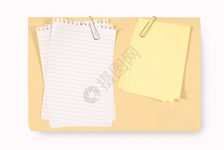 办公室文件夹内有不易粘贴的便条纸和页图片