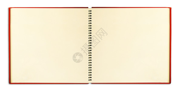 空白笔记本白色背景图片