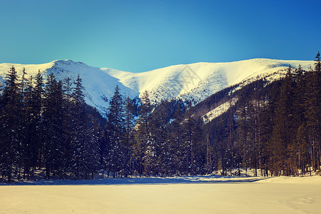 波兰塔特拉高山冬图片