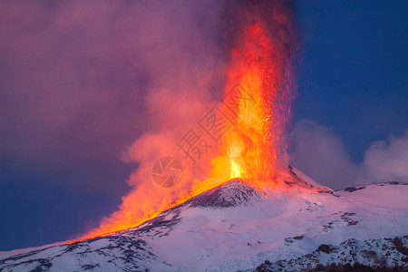 意大利的火山图片