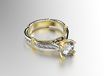 钻石黄金订婚戒指珠宝背景金与图片