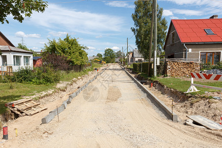 一个未完成的道路建图片