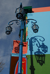 阿根廷布宜诺斯艾利斯LaBoca街区的多彩卡米高清图片