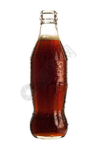 一瓶在白色背景隔绝的可乐苏打水图片