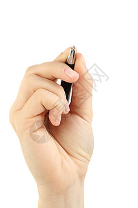 女用钢笔在白图片