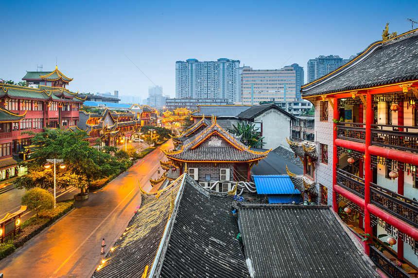 成都传统琴台路区图片