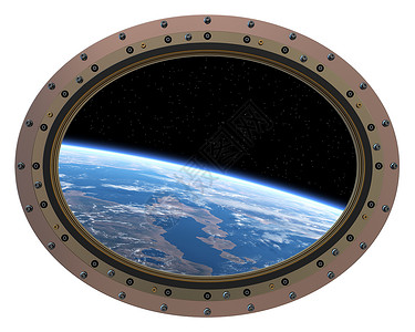 未来空间站孔洞从太空观图片