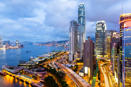 香港维多利亚港景图片