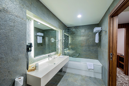 现代优雅的浴室水槽图片