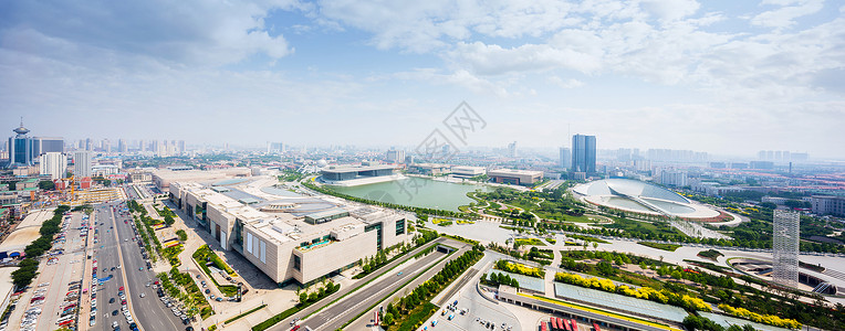 天津全景天际线与现代建筑图片