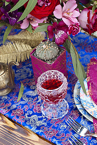 摩洛哥沙的婚礼桌安排图片
