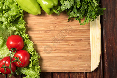 切蔬菜板背景图片