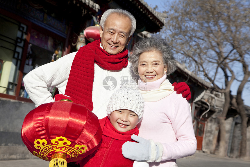 家庭庆祝新年图片