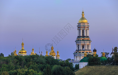 乌克兰日落时基辅Pechersk图片