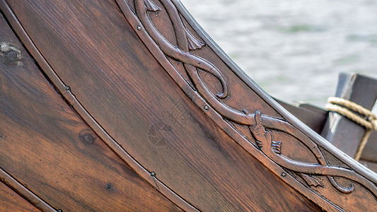 维京船的维京船装饰品图片