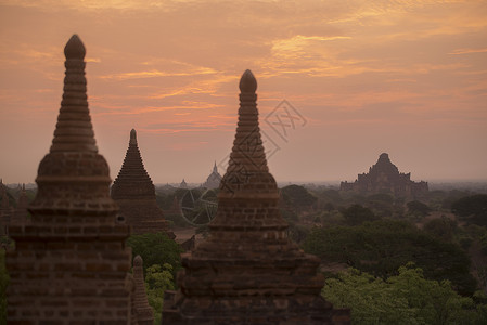 缅甸东南部Bagan的寺庙图片