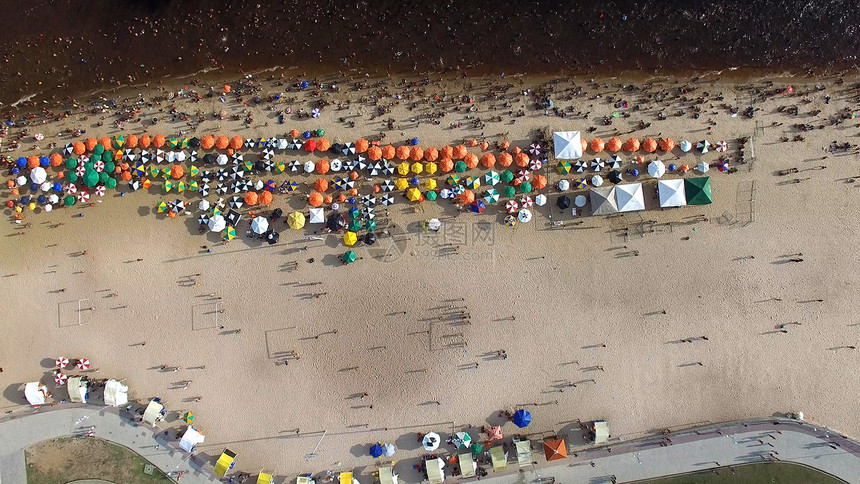 巴西里约热内卢海滩鸟瞰图巴西里约热内图片