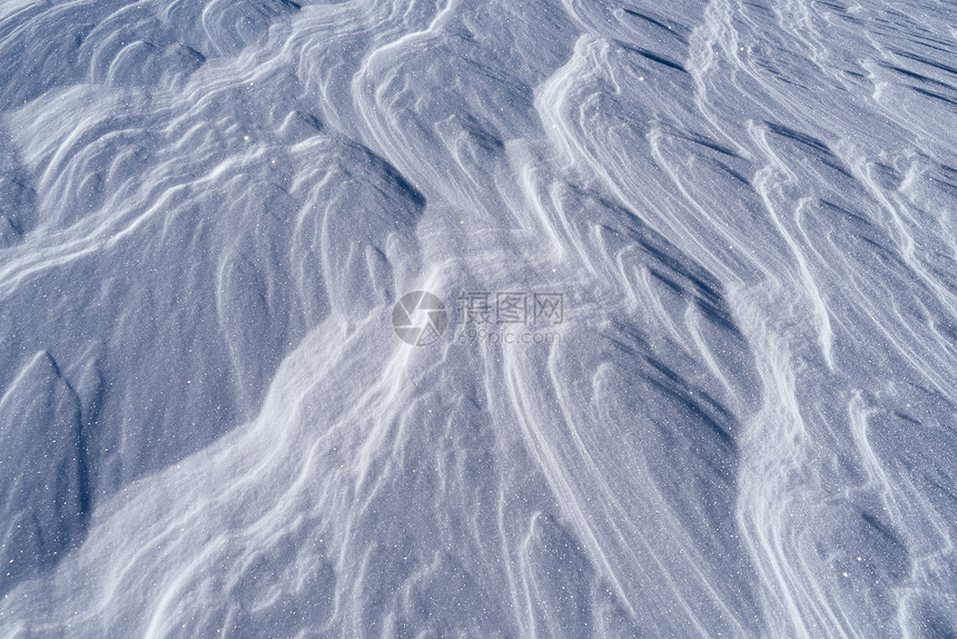 冬季纹理暴风雪后的雪图片