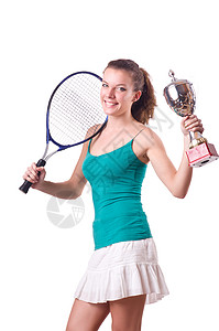 漂亮的网球运动员杯子图片