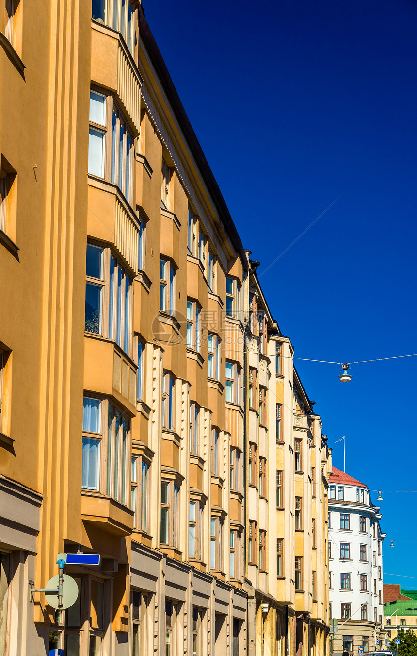赫尔辛基市中心的建筑图片