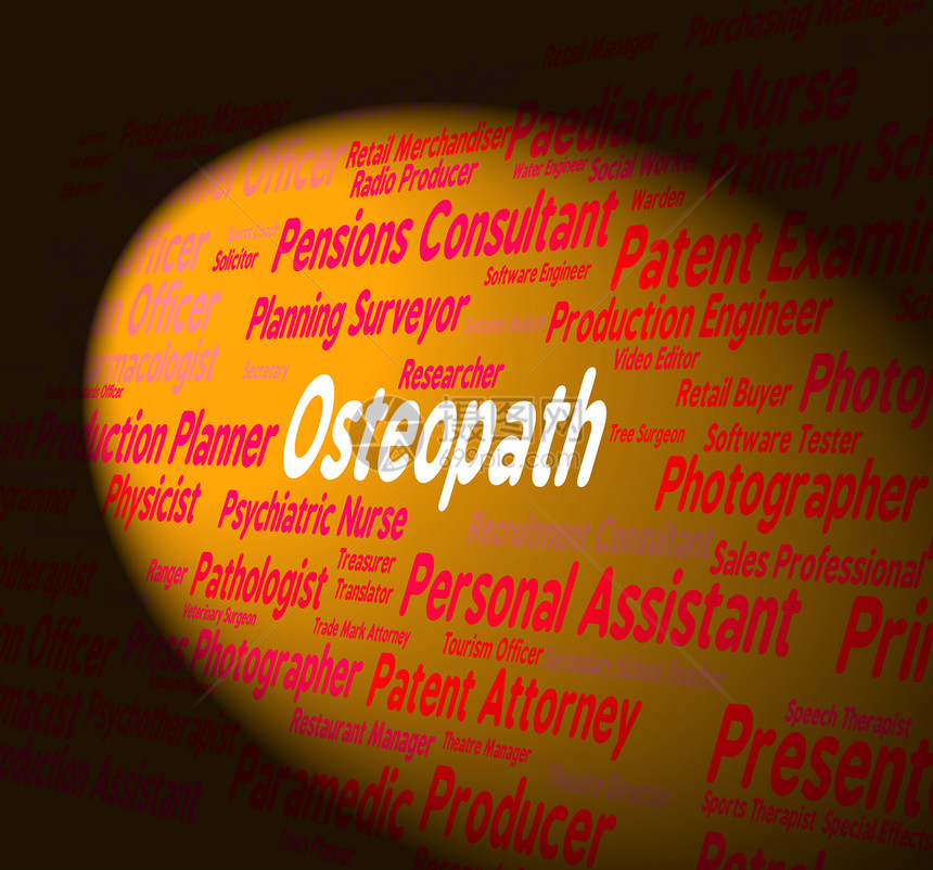 Ostopalpat工作意味着研图片