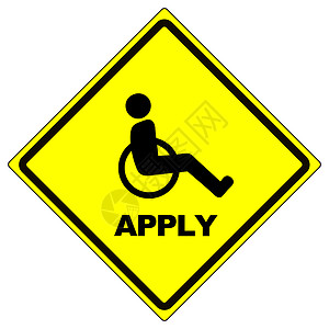 鼓励和提示残疾求职者申请的概念标志图片