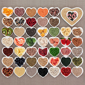 大型健康和健美高蛋白超级食物图片