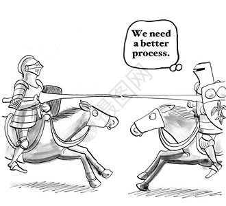 商业漫画显示两位骑士着马背景图片