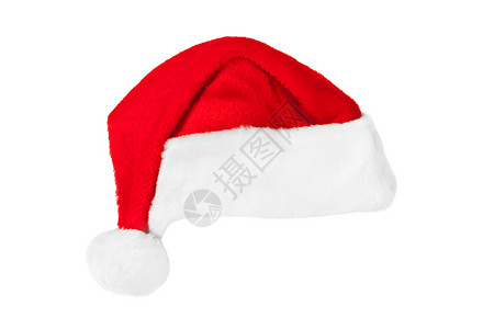 圣诞老人红圣诞节帽白图片