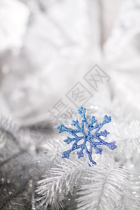 蓝色调的圣诞装饰背景图片