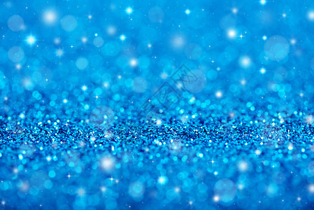 圣诞节背景有蓝色闪光灯火花背景图片