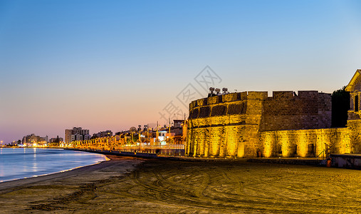 拉纳卡城堡塞浦路斯南部海图片