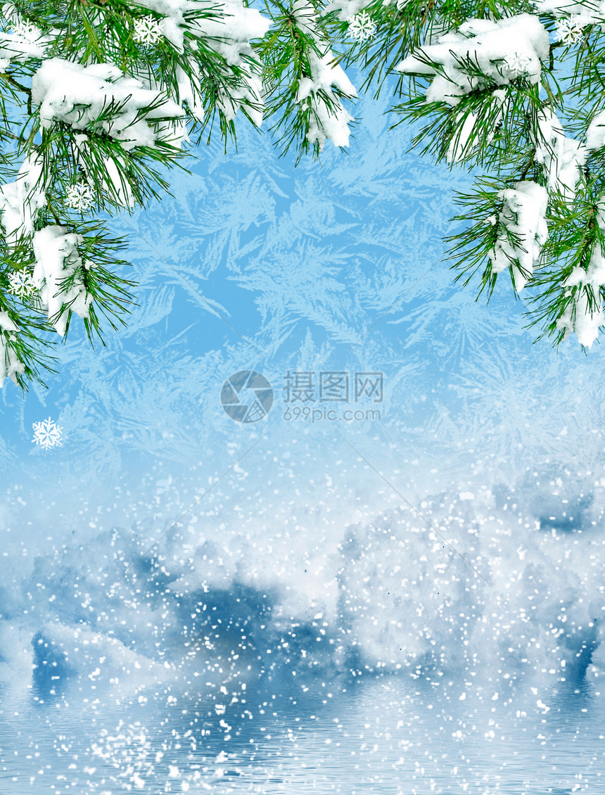 冬季景观背景雪图片