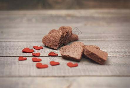情人节的爱巧克力饼干图片