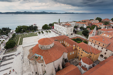 在克罗地亚Zadar老城中心图片