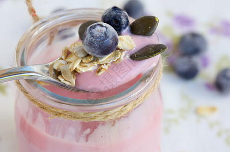 土制蓝莓酸奶图片