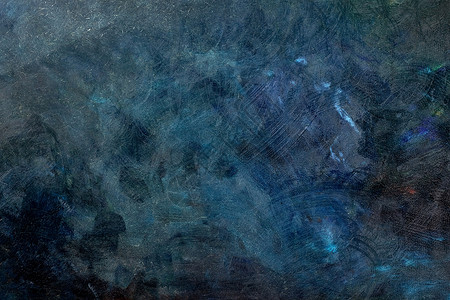 深蓝色油画背景图片