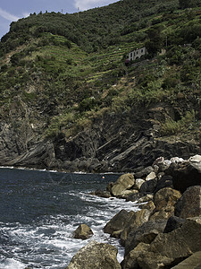 意大利海岸的利古里亚图片