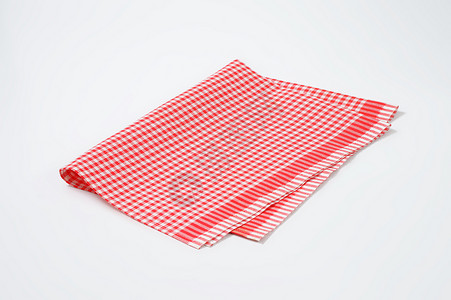红白格纹茶巾背景图片