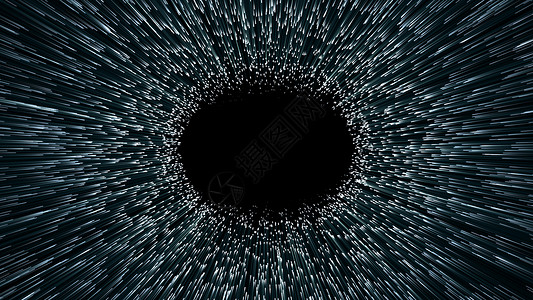 虫洞或黑洞穿越宇宙中临时空图片