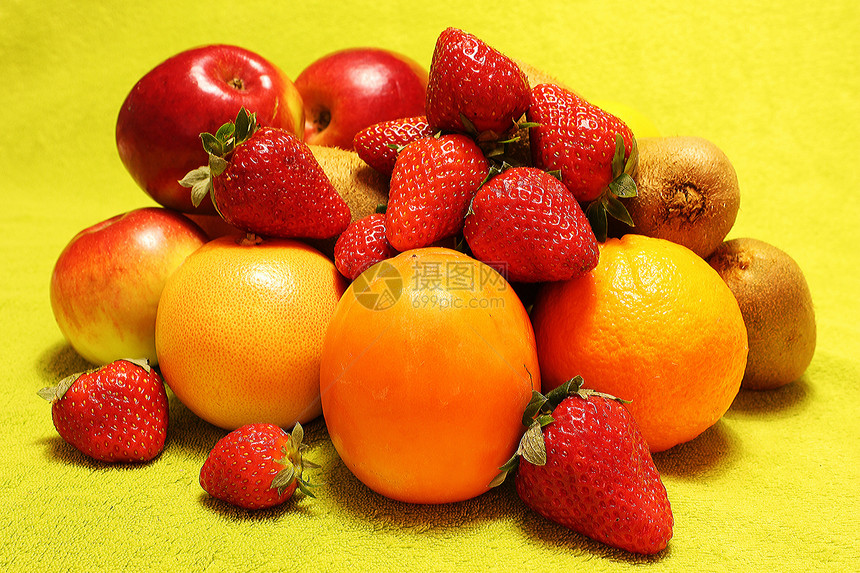 水果苹果草莓猕猴桃橙子葡萄柚橘子柿子图片