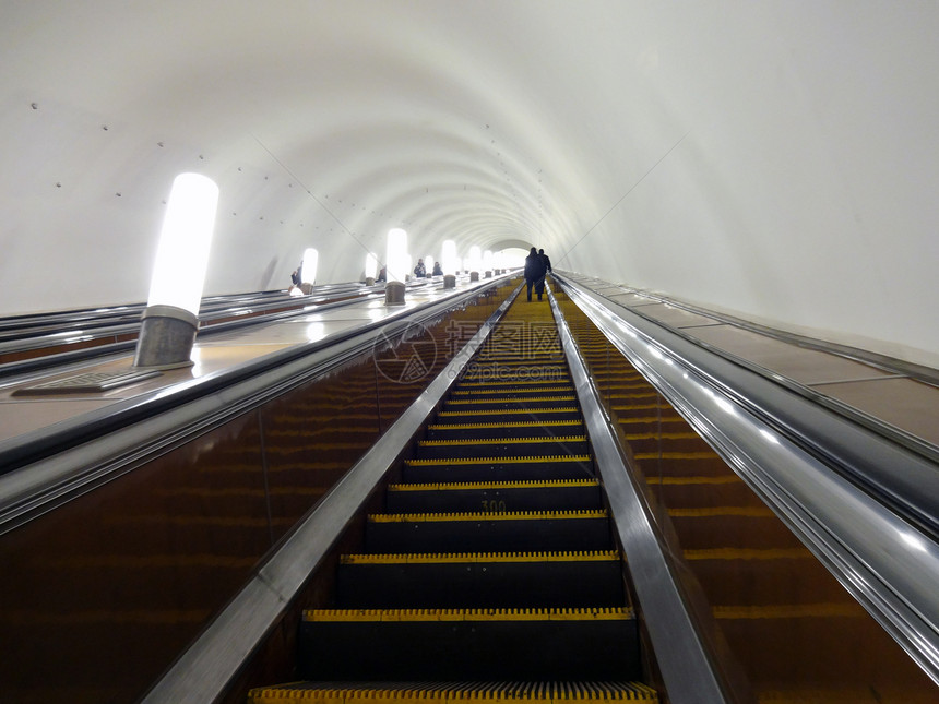 莫斯科地铁的带肋自动扶梯台阶图片